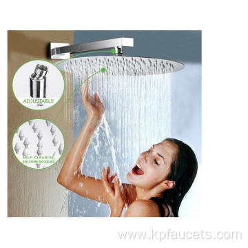 thin stainless steel chrome rain shower High pressure ultra